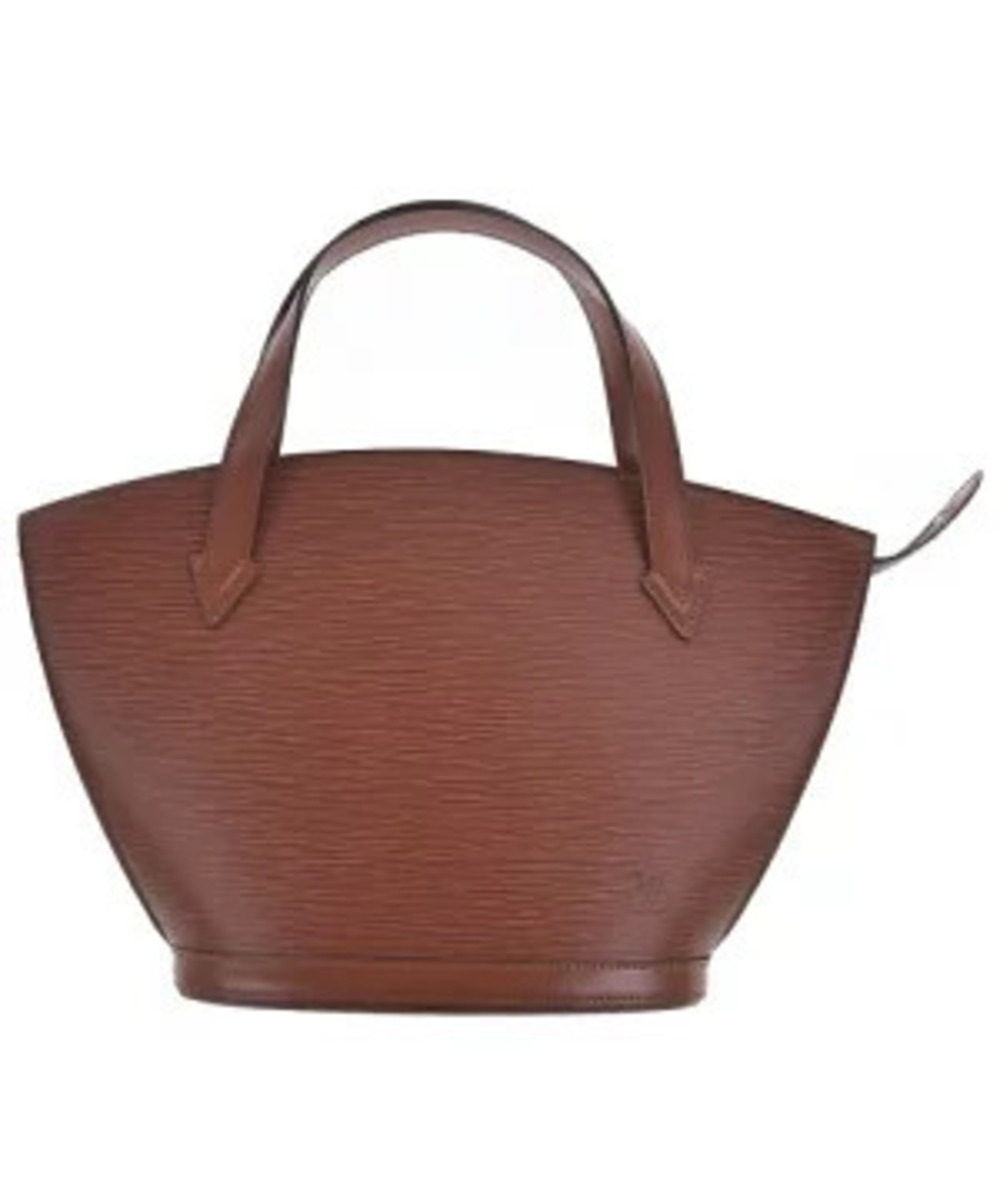 Louis Vuitton brown Epi leather Saint Jacques handbag silhouette dual shoulder